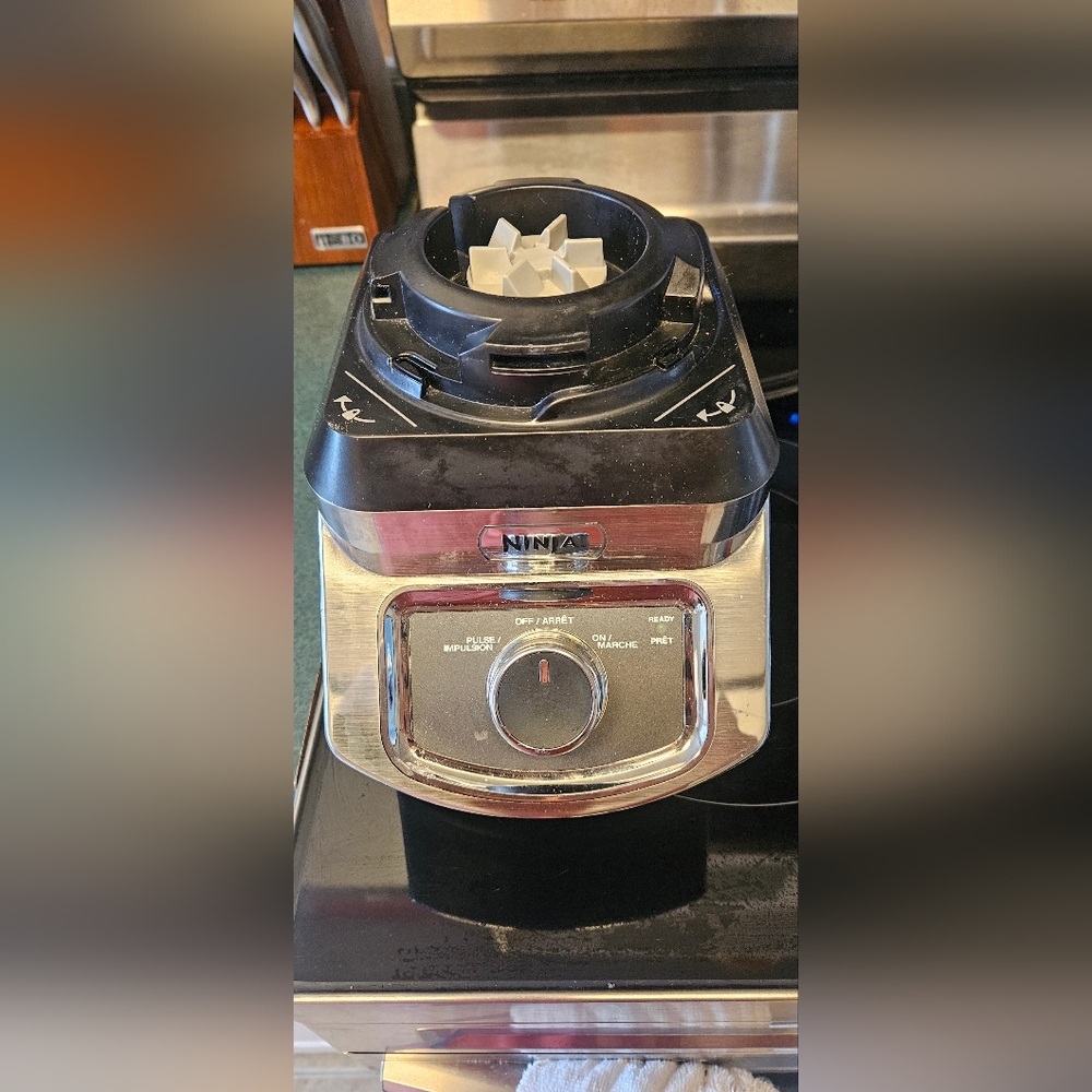 SOLD - Ninja Blender Base with Black and Silver Finish